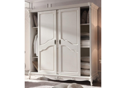 Шкаф-купе Шанталь(Shantal) Белый с золотом MK-5095-WG