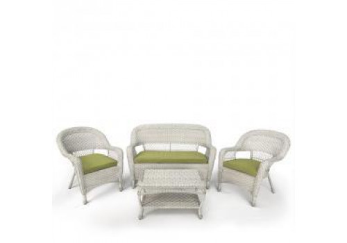Комплект плетеной мебели LV130 White/Green
