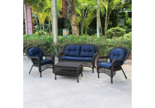 Плетеный комплект для отдыха LV520BB Вrown/Blue