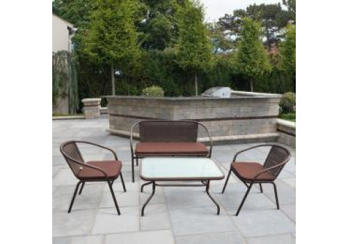 Плетеный комплект мебели TLH-037/037D/40S Brown