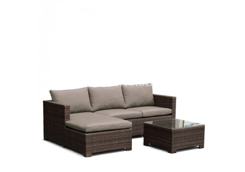 Плетеный комплект для отдыха AFM-4025B Brown