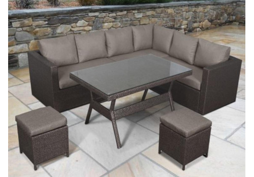 Плетеный комплект для отдыха AFM-X04 Brown