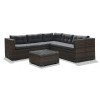 Плетеный комплект для отдыха AFM-303B Brown/Grey