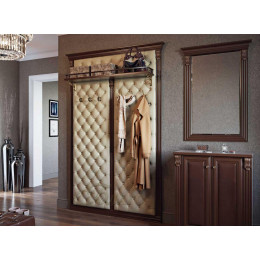 Вешалка с 6 крючками и полкой без зеркала Б5.10-9 Орех