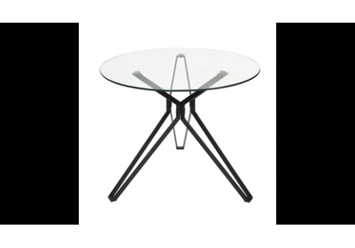 Стол Стил MK-5826-GL круглый стеклянный 110х110х75 см Прозрачный