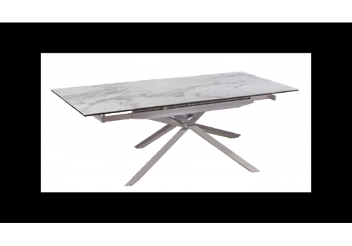 Стол  MK-7512-BR обеденный керамический, Коричневый мрамор