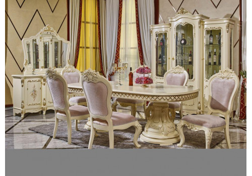 Комод с зеркалом  613 , слоновая кость