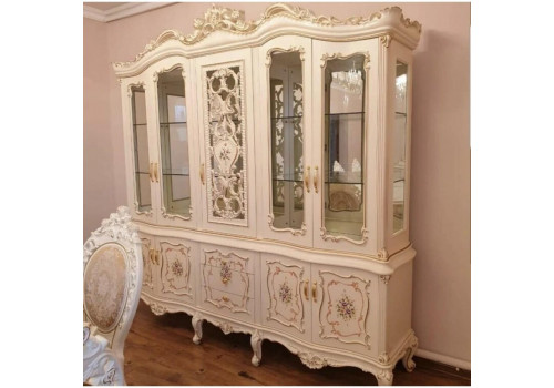 Витрина 5 дв Капри  Бежевый 3915