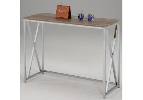 Столик консольный  MK-6309 41х107х76 см Орех/хром