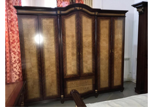 Шкаф 6-дверный  Мадлен-5006-TY  (орех)