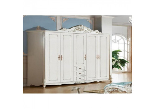 Шкаф 5-дверный  ФЛОРЕНТИНА , слоновая кость