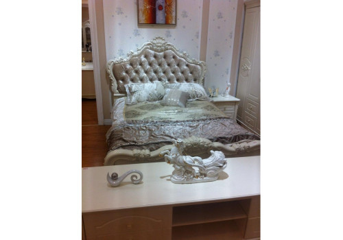 Кровать 1,5 ВИКТОРИЯ,8811, слоновая кость