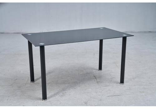 Стол Аватар MK-7034-BL обеденный стеклянный 80х140х74 см Черный