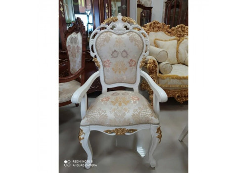 СТУЛ С ПОДЛОКОТНИКАМИ, ОКТАВИЯ OKTAVIA 5125A БЕЖ С ЗОЛОТОМ