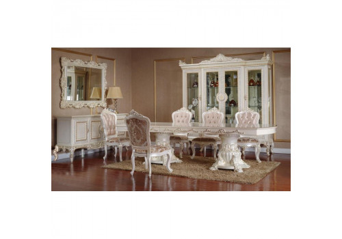 Стол обеденный  Моника  Жемчужно-белый 6153