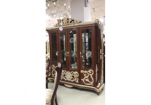 Витрина 4дв Love орех СМ11