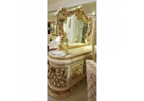 КОМОД С ЗЕРКАЛОМ ШЕЙХ SHEIKH 903 ОРЕХ/БЕЖ