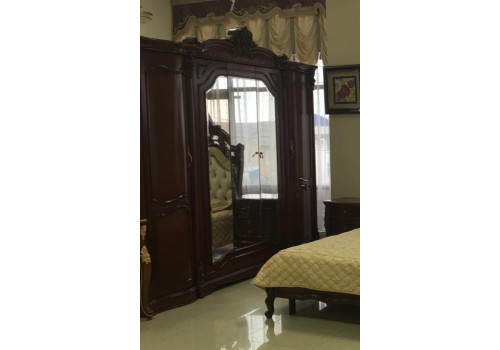 Шкаф 5-дверный АНДЖЕЛИНА 3189, орех