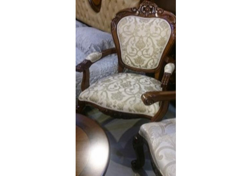 Стул с подлокотниками АНГЕЛИНА ANGELINA AN127 (AN-D42- AB), темный орех