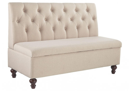 Скамья Gwendale A3000185 белый/натуральное дерево