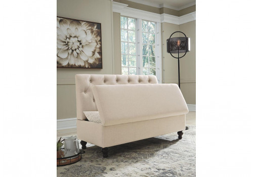 Скамья Gwendale A3000185 белый/натуральное дерево