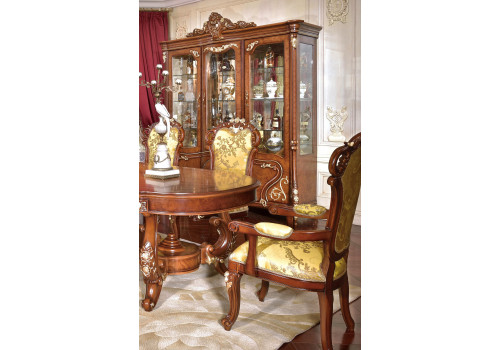 Витрина 4-дверная АСНАГИ 3921D, орех