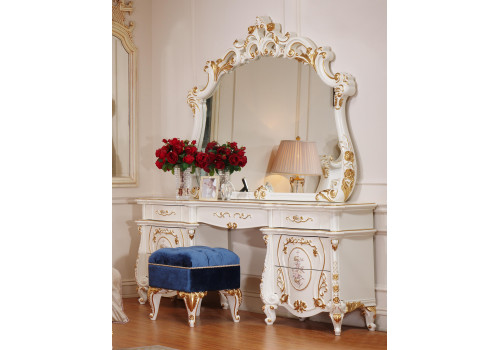 Стол туалетный С/З АСНАГИ 3921W, слоновая кость