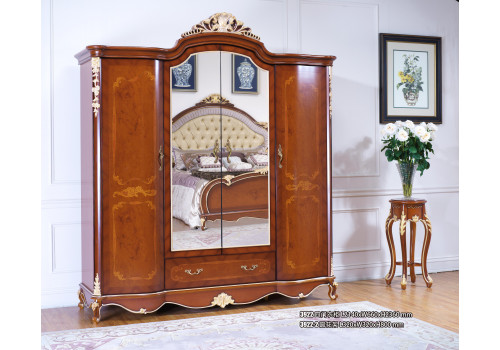 Шкаф 4-дверный АСНАГИ 3922D, орех