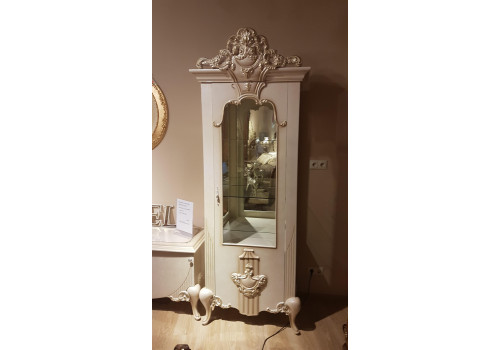 Витрина 1-дверная Аталанта 3905, слоновая кость