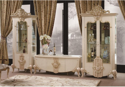 ВИТРИНА 2-ДВЕРНАЯ, Аталанта 3905, слоновая кость