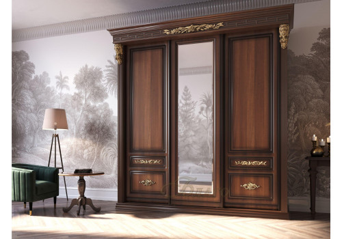 Шкаф-купе 3-х дв. Классика Б8.72-3 орех