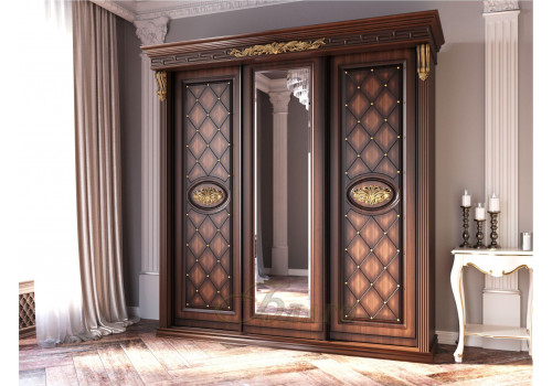 Шкаф-купе  Классика  3-ств. Б8.72-3 павлин орех