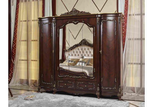 шкаф МИЛАНА 613,  5-дверный, орех