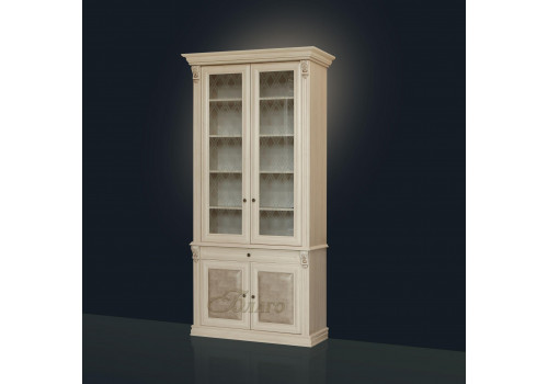 Книжный шкаф 2-х створчатый Б5.15-6 Карамель/Беж