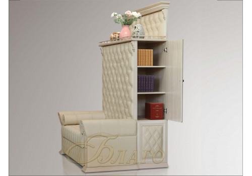 Диван со спальным местом для кабинета Б 5.18 Карамель/Беж