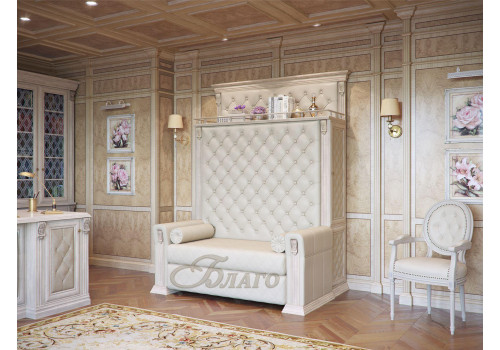 Диван со спальным местом для кабинета Б 5.18 Карамель/Беж