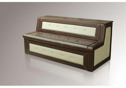 Диван кухонный Б7.3-1 Орех/беж