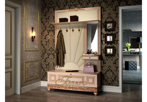 Прихожая Б9.3(п) Карамель/патина с декором  Солнце