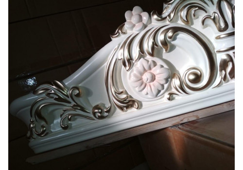 Столовая  Батичелла new , с 6-дверной витриной, слоновая кость