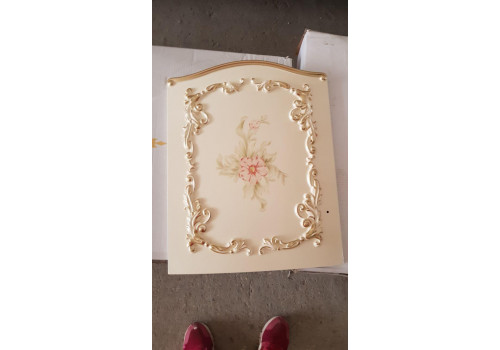 Столовая  Батичелла new , с 4-дверной витриной, слоновая кость