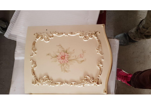 Столовая  Батичелла new , с 4-дверной витриной, слоновая кость