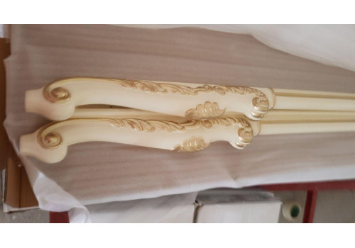 Столовая  Батичелла new , с 4-дверной витриной, слоновая кость