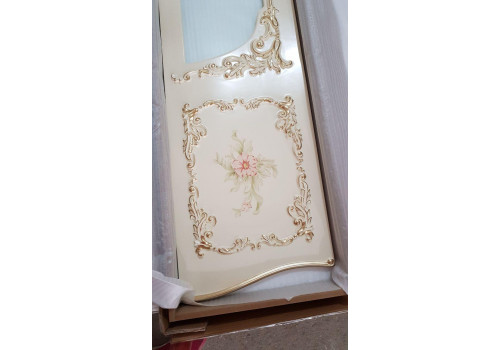 Столовая  Батичелла new , с 4-дверной витриной, слоновая кость