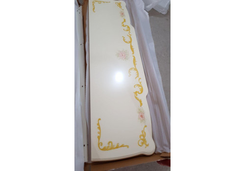 Столовая  Батичелла new , с 4-дверной витриной, слоновая кость