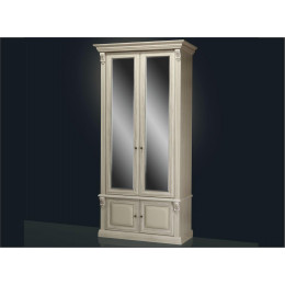 Шкаф 2-х створчатый с зеркалами  Б5.15-2 Карамель