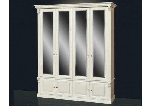 Шкаф 4-х ств. с зеркалами Б13.2 Карамель