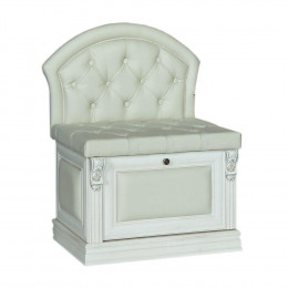 Банкетка со спинкой с дверкой Б 5.11-8 Карамель