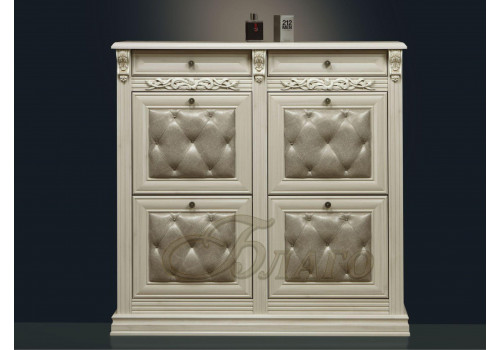 Обувница 4-х ст. с двумя ящиками Б5.16-19 Карамель