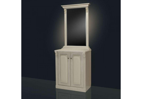 Зеркало над обувницей Б5.4 Белый