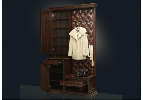 Прихожая с тумбой и зеркалом открытым Б5.11-1